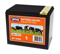 Batterie de clôture électrique AMA 9 V : Électrificateur de clôture électrique 130 A, Dimensions 155x130 mm, Poids 3,9 kg