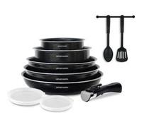 Batterie de cuisine 10 pieces Arthur Martin Aluminium Tous feu sauf induction Noir Noir G
