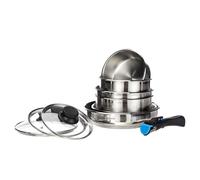 Batterie de Cuisine 10 Pièces en Inox Arthur Martin
