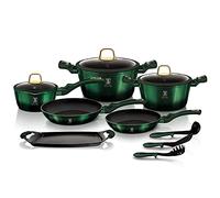 Casseroles et poêles - BERLINGER HAUS - EMERALD - Aluminium forgé - Revêtement en titane - 12 pièces