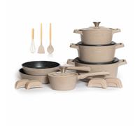 Batterie De Cuisine 14 Pièces Beige Royalty Line Rlos1014-Beige