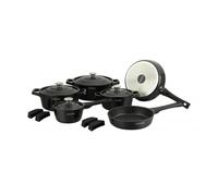 Batterie De Cuisine 14 Pièces Noir Royalty Line Rlos1014-Blk