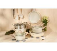 Batterie De Cuisine Induction 15 pièces JUST PERFECTO - Set De Casseroles Et Poeles - Tous Feux Dont Induction - Aluminium