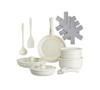 Ustensiles de cuisine - TECTAKE - Batterie de casseroles GENUA en aluminium de 16 pièces adaptée à l’induction