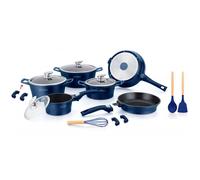 Batterie de cuisine 17 pièces Bleu Royalty Line RLES2014M-DBLUE