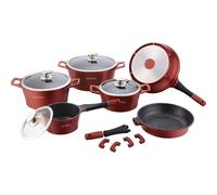 Batterie de cuisine 17 pièces Bordeaux Royalty Line RLES1014M-BUR