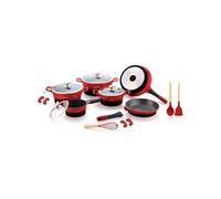 Batterie de cuisine 17 pièces Rouge RLES1014M-RBLK