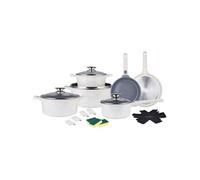 Batterie de cuisine 19 pièces compatible tous feux dont induction Swiss Haus SH-LG3019R Rouge
