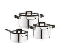 Batterie de cuisine 3 pièces acier inoxidable Berghoff 1111051 inox et noir G