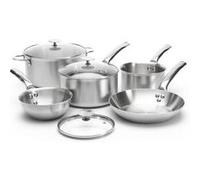 De Buyer Set de casseroles Alchimy de Buyer avec couvercle en verre 8 pièces