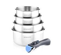 Arthur Martin Batterie de cuisine 5589 - 5 pièces aluminium forgé, 4 casseroles 14-20 cm, induction
