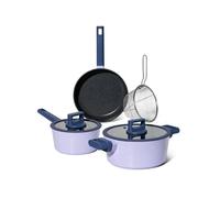 Gamme Just Perfecto : Batterie de cuisine violette 6 pièces avec couvercles - JL-330