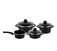 Magefesa Batterie de cuisine Kenia 7 pièces induction antiadhésive sans PFOA Noir