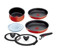 Batterie de cuisine 7 pièces Ingenio Paprika Red Tefal - Tous feux sauf induction - L1519092