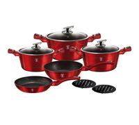 Batterie de Cuisine à Induction 10 Pièces Aluminium Antiadhésif sans PFOA Berli