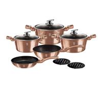 Batterie de Cuisine à Induction 10 Pièces Aluminium Antiadhésif sans PFOA Berli
