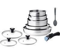 AM. Battery 10pcs 3 saucepans 16/18/20cm and 2 frying pans 24/26cm