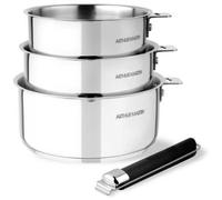 Batterie de cuisine ARTHUR MARTIN 3 casseroles poignee amovible