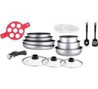 Batterie de cuisine Arthur Martin AM3950 16 pieces - Aluminium - Poignée amovible - Tous feux dont induction