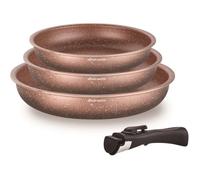 Arthur Martin Batterie de cuisine AM9811 – 4 pièces Aluminium antiadhésif