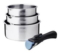 Lot De 3 Casseroles Inox Manche Amovible Arthur Martin Am3456