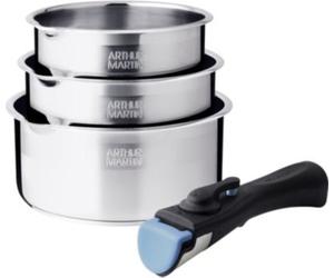 Batterie de cuisine ARTHUR MARTIN de 3 casseroles 16-18-20 cm + poignée