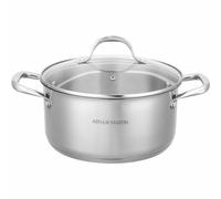 Am2513 Arthur Martin Marmite 28 Cm Avec Couvercle Acier Inoxydable Tous Feux Dont Induction