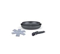 Batterie de cuisine Arthur Martin Set de 2 poêles AM1439 Gris mat