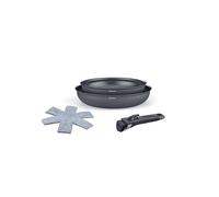 Batterie de cuisine Arthur Martin Set de 2 poêles AM1439 Gris mat