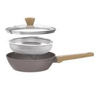 Arthur Martin Sauteuse AM9910 - Tous feux (induction) - Céramique Ø24cm - Couvercle inox - Taupe