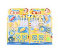 Batterie de cuisine avec cuisinière