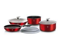 Berlinger Haus batterie de cuisine Burgundy aluminium rouge 9-pièces