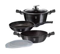Berlinger Haus batterie de cuisine Carbon Pro aluminium noir 6-piece