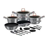 Batterie De Cuisine - Berlinger Haus - Collection Moonlight - 17 Pièces - Aluminium Forgé - Antiadhésif