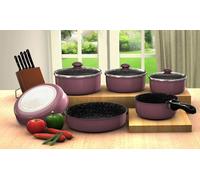 Batterie de cuisine de Herzberg de 10 pièces : Marron