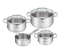 Tefal Duetto G719S7 Batterie de cuisine 4 pièces en acier inoxydable