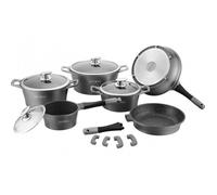 Batterie de cuisine effet pierre 17 pièces Royalty line