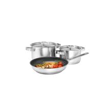 Batterie de Cuisine Electrolux E3SS Argenté 5 Pièces