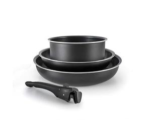 Batterie De Cuisine En Aluminium 4pcs Avec Poignée Amovible Flex4 De La Marque Kitchencook