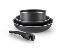 Batterie De Cuisine En Aluminium 4pcs Avec Poignée Amovible Flex4 De La Marque Kitchencook Noir G