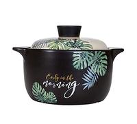Batterie de cuisine en céramique, cuisson à haute température, économie d'énergie et protection de l'environnement, plus durable (couleur : noir, taille : 2,5 L, 3,5 L, 4,5 L, 6 L, 8 L) noir - 2,5 L