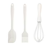 Batterie de cuisine en silicone - Spatule en caoutchouc - Contient une spatule, une brosse, un mélangeur - Ustensiles de cuisson faciles à utiliser