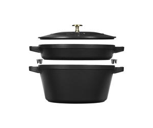 Batterie de Cuisine Ensemble 2 Pièces Staub Fonte 40508-383-0 Noir