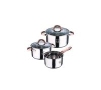 Batterie de cuisine - GENERIQUE - Sg8160 - Acier inoxydable - 5 pièces - Compatible induction