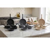 Batterie de cuisine Herzberg 7 pièces compatible tous feux : Noir