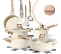 JUST PERFECTO Set de casseroles à induction - Set de poêles avec couvercle - Set de casseroles - Set de casseroles en céramique
