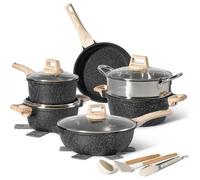 Batterie De Cuisine Induction 15 pièces JUST PERFECTO - Casseroles Et Poeles Anti Adhesiev- Tous Feux Dont Induction - Aluminium