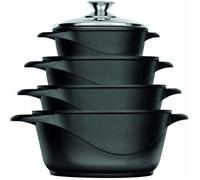 Batterie de cuisine induction 8 pièces Smile MGK-12 Noir