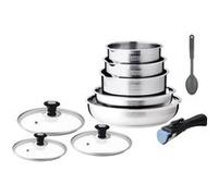 AM. Battery 10pcs 3 saucepans 16/18/20cm and 2 frying pans 24/26cm