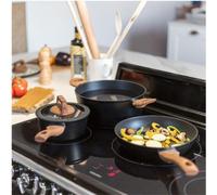 Batterie de cuisine - Induction - LIVOO - MEP147 - Aluminium antiadhésif - 5 pieces - 1 casserole Ø16 - 1 poele Ø24 - 1 faitout Ø24